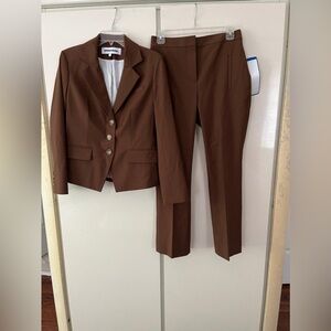 Veronica Beard Chocolate Brown Pantsuit